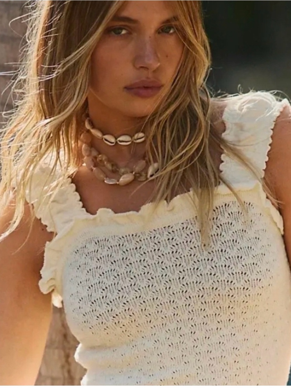 NWT Free People Devyn Sweater Mini Dress in Cream Size Medium - Picture 4 of 4